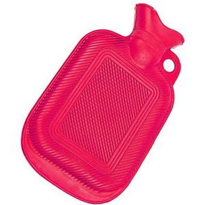 DieffematicRSD Warmwaterkruik Handwarmer Kantoorfles Warmwaterzak met opknoping gatbenodigdheden Anti-verbranding rubberen schroef bovenkant duurzaam huis (Color : Red)