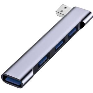USB 3.0 Hub - USB Hub voor laptop | 4-poorts USB-hub splitter | poort-USB-adapter poort expander voor desktop | snelle gegevensoverdracht | USB C naar USB hub 4 poorten | docking
