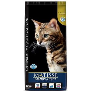 Farmina Matisee volledig voer voor volwassen katten met zalm en tonijn, 10 kg