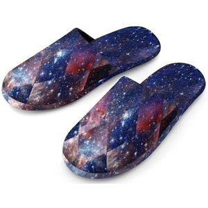 Cosmic Galaxy with Nebula katoenen pantoffels voor dames, huisschoenen, wasbare pantoffels voor vrouwen, 36-37 (5.5-6)
