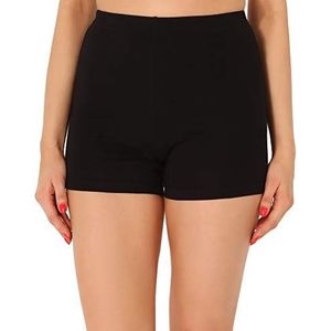 Merry Style Dames Shorts Fietsbroek Onderbroek Hotpants van Katoen MS10-358 (Zwart,M)
