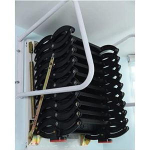 zolderladder Zolder Telescopische Ladder Installatieladder Verborgen Telescopische Ladder Vouwladder Tot 3.5m/140in Thuistrap Ladders Antislip
