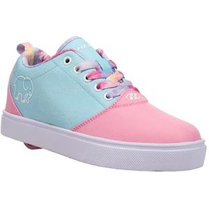 HEELYS Meisjesschoen met hak op wielen, Blauw/Roze, 8 Big Kid