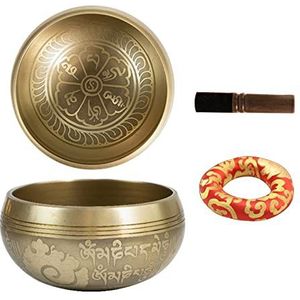 Sound Massage Bowl Set met Geluid Balancing Messing Handwerk Muziek Therapie