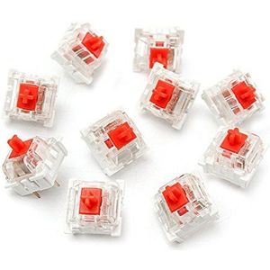 Tutoy 10 Stks Cherry Red 3 Pin MX RGB Serie Mechanische Schakelaar Toetsenbord Vervanging