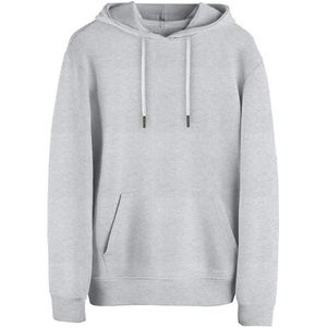 STARK SOUL Hoodie Blank Sweatshirt met capuchon, uniseks, 270 g/m², opgeruwd aan de binnenkant, French Terry, zwart, grijs-melange, marine, bruin, rood en beige, maten S, M, L, XL en XXL, grijs