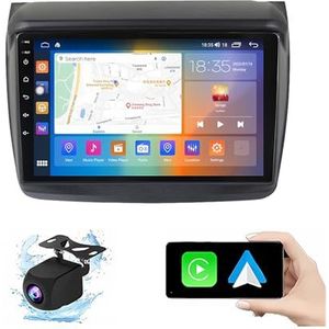 Android 13.0 2 Din Autoradio 10"" Touchscreen Auto Stereo Voor Mitsubishi L200 2008-2016 Met Draadloze Carplay Android Auto GPS Navigatie AHD Omgekeerd Beeld Stuurwielbediening(P1(1G+16G))