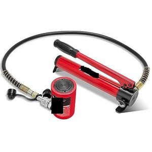 Hydraulische krimptang, 20 ton korte hydraulische cilinder Hydraulische krikslag 50 mm met hydraulische pomp(CP-180 with gauge)