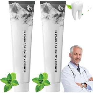 Toothpaste - Remineralizing Gum Toothpaste, Organic Mastic Mint Fresh Mouth & Teeth Cleaning (2 PCS)