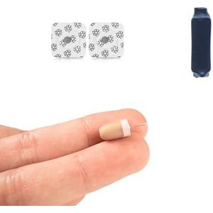 CooMax Spy Oortelefoon Bluetooth voor Test Verborgen Draadloze Onzichtbare Mini Earbuds met Microfoon voor Telefoon - Kleine Spion Oortjes in Ear (Spy Oortelefoon Vip Pro SuperMini Beige BT Stuk)