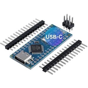 AZDelivery AZ-Nano V3-Boardset Met USB-C-Aansluiting, Atmega CH340 Chip, Compatibel Met Arduino Pro Micro en Nano V3, Inclusief E-Book