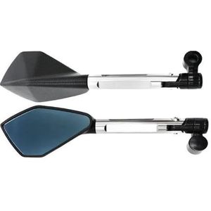 Motorfiets Achteruitkijkspiegels Achteruitkijkspiegel Verstelbare Zijspiegels Onderdelen Voor Kawasaki Z900 Z 900(Zilver)