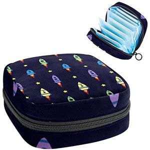 Vrouwen Maandverband Pads Handtas Dames Menstruatie Cup Pouch Meisjes Draagbare Tampon Opbergtas Ruimteschip Periode Pouch met Rits