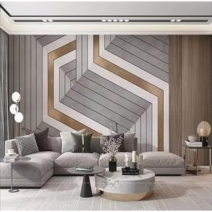 siuayosdj Behang 3D Geometrische Houten Grille Achtergrond Muur Restaurant Woonkamer Slaapkamer Decoratieve Wandbekleding, 3D, 200x140cm