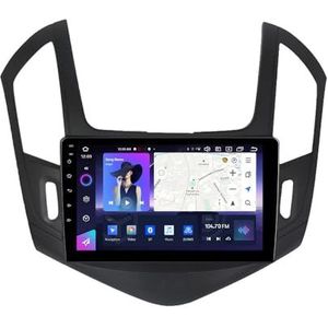 Android 14 Autoradio Stereo voor C-hevrolet Cruze (2012-2015) 9 Inch Touchscreen Multimedia Speler met Draadloze Carplay 2 Din GPS Navigatie FM RDS Bluetooth 5G-WiFi SWC DSP,M100s