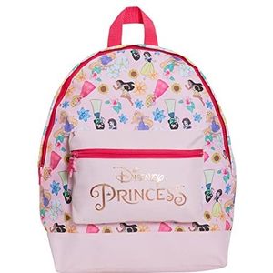 Disney Prinses Rugzak Voor Meisjes Schooltas Grote Premium Roze Rose Goud Reizen Lunch Rugzak, roze, Eén maat
