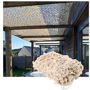 Camo Netten, 1.5/2/3/4/6m Leger Militair Gaas, Outdoor Zonnebrandcrème Camouflage Schaduw Net, Voor Jacht, Terras, Feestdecoratie, Beige Versterkt Camouflage Netten,5x10m(16.4 * 32.8ft)