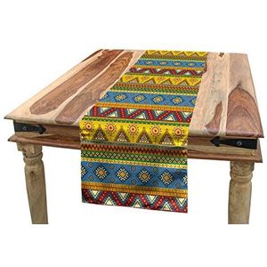 ABAKUHAUS - Mexicaans - Tafelloper - Veelkleurig - 40 x 180 cm