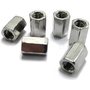 FULIMEI M16 m18 m20 m22 m24 Zeskantige stangmoer, SS304 verlengstuk(M16x45-s24-5pieces)