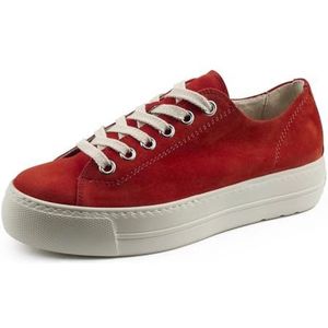 Paul Green Super Soft Pauls, lage sneakers voor dames, rood, 42.5 EU