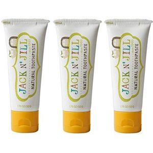 Jack N' Jill Natuurlijke tandpasta Organic 50 g, set van 3 - Banana by Jack N' Jill
