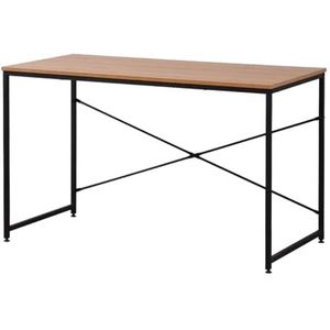 EDM Bureau 75195, zwart, hout, metaal, 120 x 60 x 74 cm