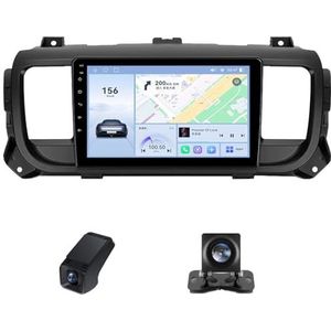 9inch Car Radio Touchscreen geldt voor Citroen Jumpy 3 2016-2021 Peugeot Expert 3 2016-2021, Achteruitrijcamera Compatibel met CarPlay/Android Auto/Bluetooth FM/RDS Radio(NF-6)