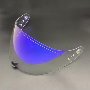 Motorhelm vizier lens, Helmvizier, R420-schild Vervangend helmvizier Hoge sterkte zonneklep Windschermlens Ca-SCO Moto-accessoires (zwart - alleen for gebruik overdag)(Revo Clear Blue-day and Night)