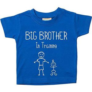 60 Second Makeover Limited Big Brother T-shirt voor baby's, blauw, verkrijgbaar in de maten 0-6 maanden voor 14-15 jaar