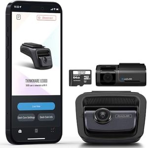 Thinkware 4K Dual Dash Cam, U3000 voor en achter met Sony STARVIS 2, Radar Parking, Super Night Vision 4.0, Wi‑Fi, GPS