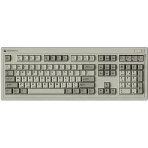 QPSJXN PBT retro kleuring keycaps PBT PBT Covers Bluetooth 2.4G NXP OG87 OG104 (OG104 retro grijs)