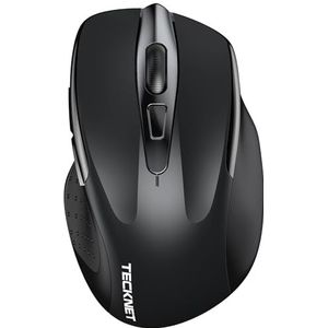 TECKNET Bluetooth muis, 4800 dpi, ergonomische muis, draadloos, (tri-modi: BT 5.0/3.0+2.4G), batterijduur 30 maanden, stille draadloze muis voor laptop, pc, Windows, Mac OS, Android