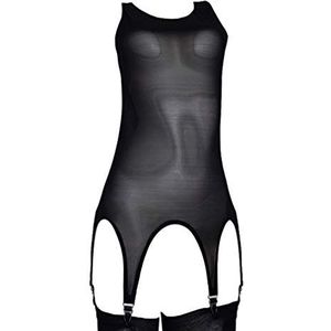 MEIHAOWEI Mesh dijbeen kousenriem sexy jarretelgordel riem voor lingerie dijbeen kous, zwart-k811, XXL