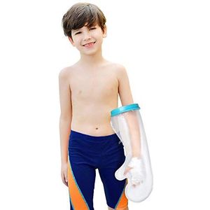 Fasola Gipsbescherming, waterdicht, armkind, douchebescherming voor kinderen, om handen, polsen, ellebogen, vingers, wonden, herbruikbaar, gips, waterbescherming, 30 cm
