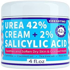 ENVISHA Urea Crème 42% voor voeten – 42% urea-voetcrème met 2% salicylzuur en hyaluronzuur – voor voeten, handen, hielen, ellebogen, nagels en knieën