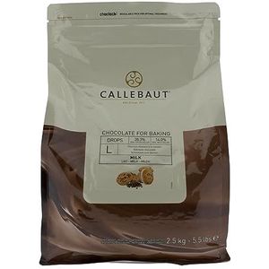 Callebaut Melk Chocolade Bakken Chips Groot 2,5 kg
