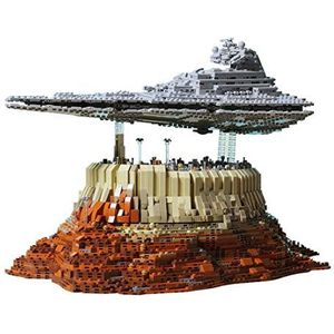 LAKIN Super Star Destroyer bouwpakket, ruimteschip UCS Imperial Star Destroyer Jetta City Building Sets, 5162+ stuks UCS Sci-fi Starship bouwstenen compatibel met Lego Star Wars