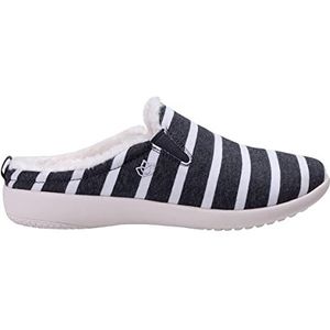 Spenco Dundee slippers voor dames, grijs/wit, breedte 37,5, Grijs Wit, 37.5 EU Breed