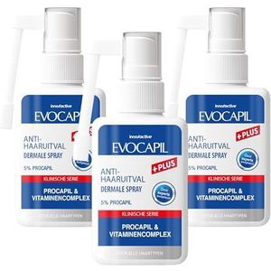 EVOCAPIL Plus Anti-Hair Loss Spray met 5% procapil en vitamine complex - 3-delige set