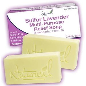 Premium Sufur-Lavender Zeep, 100 ml, 2 stuks Naturasil