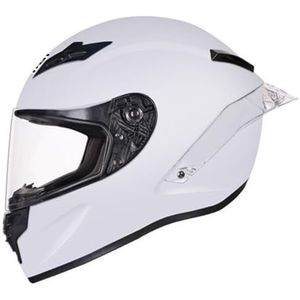 Motorhelm DOT/ECE-Gecertificeerde Integraalhelm Met Zonneklep Helm Scooter Bromfiets Bromfietshelm Modulaire Integraalhelm Voor Dames En Heren I,S/55-56CM