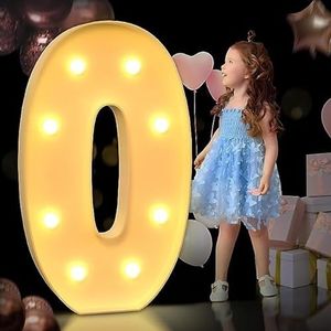 2.3FT Alfabet oplichtende letters, grote LED-letterverlichting teken Marquee Letterverlichting for nachtlampje verjaardagsfeestje bruiloft thuis bar kerstdecoratie (Color : Letter O, Size : 70CM)