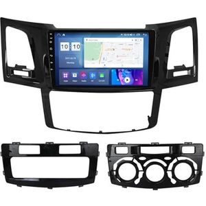 9 inch touch screen multimedia speler bluetooth autoradio voor Toyota Fortuner Hilux 2004-2014 Android 12.0 Car Stereo gebouwd carautoplay ondersteuning stuurwielbediening wifi 4g gps navigatie (Size