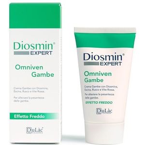 DuLàc, Diosmin Expert Omniven Benen Verkoelend Effect, Beencrème met Diosmine, Aescine, Ruscus, Rode Wijnstok, Ideaal voor het Verlichten van Zware Benen, Made in Italy, 150 ml