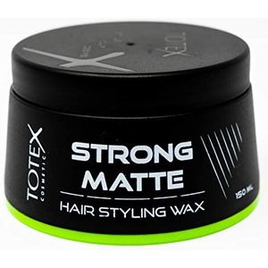 TOTEX ® Sterke matte haarwas, sterke matte haarstyling, 150 ml, 24 uur schattig mat effect, voor een matte en natuurlijke haarlook, maximale controle, voor professionals, matte was, haarwax