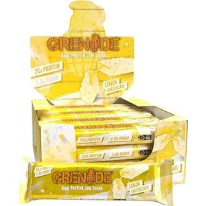 Grenade High Protein, Low Sugar Bar, Lemon Cheesecake, 12 x 60 g