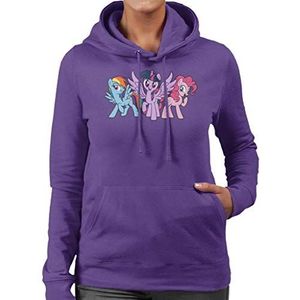 My Little Pony Trio Smiling Sweatshirt met capuchon voor dames - paars - M