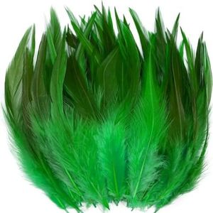20 stuks kip fazant veren pluim ambachtelijke haaraccessoires DIY bruiloft middelpunt carnaval decoratie oorbellen sieraden maken-gras groene veren