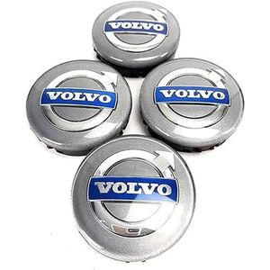 4 stuks wielnaafdoppen voor Volvo S60 S80 S90 XC40 XC60 XC70 XC90 V40 V50 V60 V70 V90 64mm auto wielnaafdoppen naafdoppen vervangende wieldoppen stickers