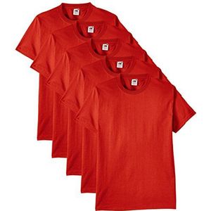 FRUIT VAN DE LOOM Heren Heavy T-Shirt (Pack van 5)